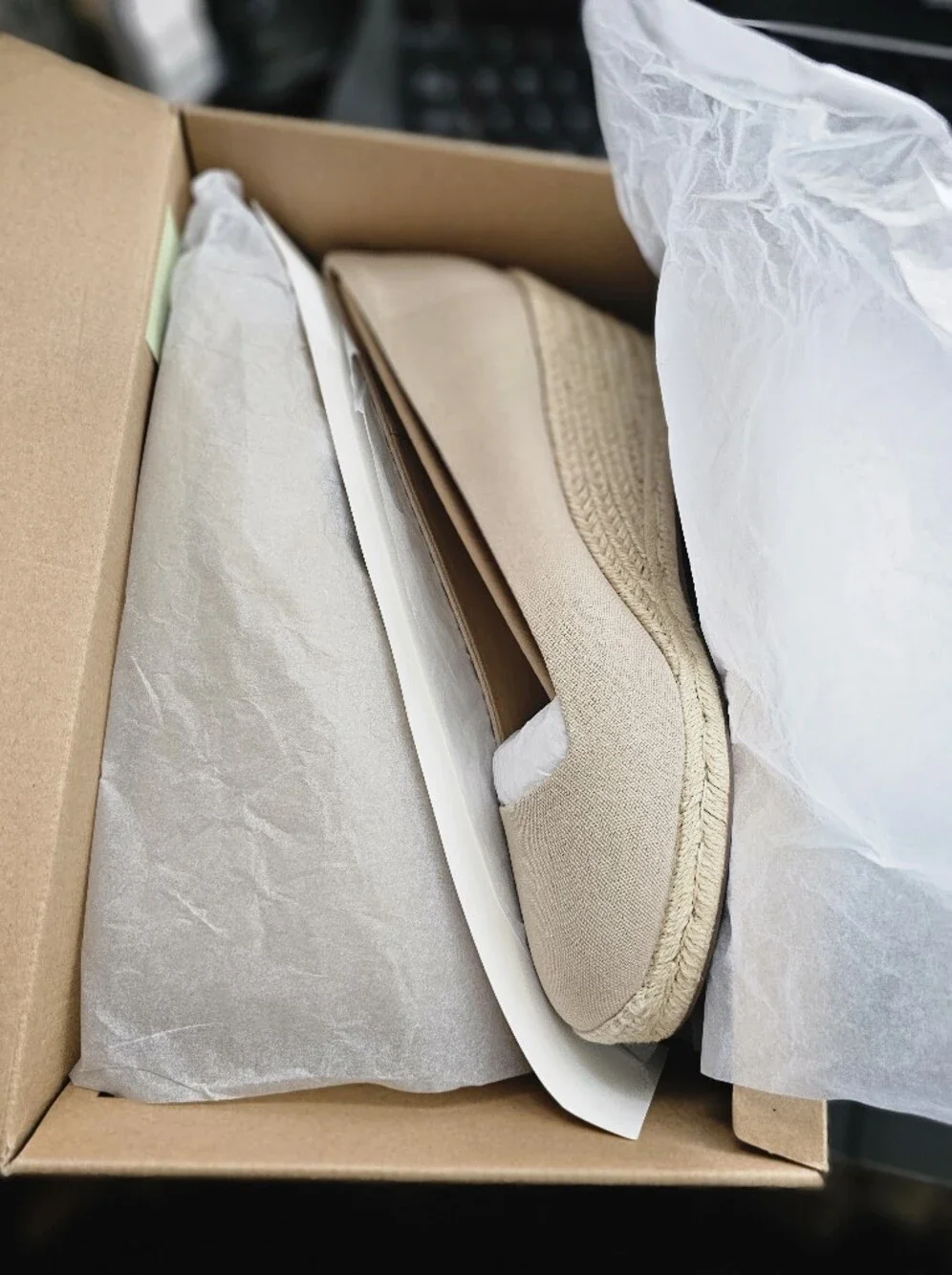 J.Crew Factory Beige Espadrille Wedge Heels - Women Size 12 New In Box